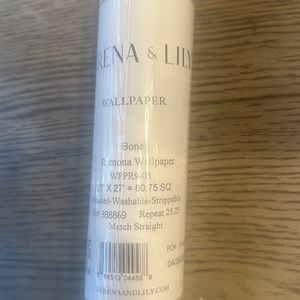 Serena and Lily Palmetto Wallpaper - Bone color. Brand new in packaging.